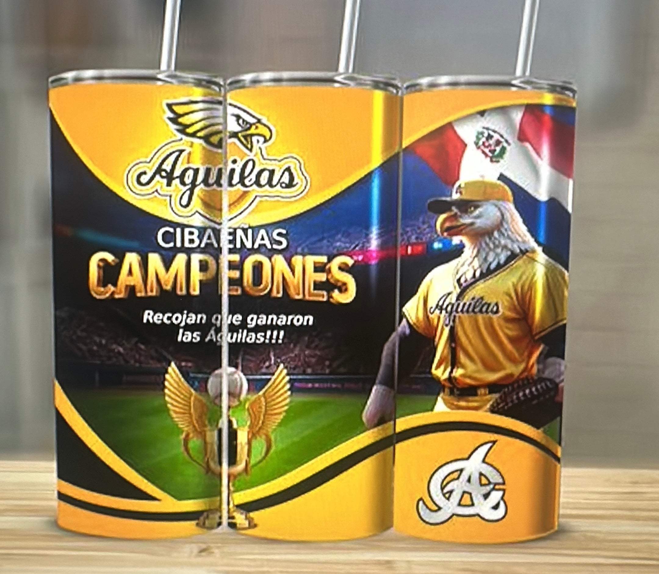 Baseball Aguilas Cibaeañas Tumbler Cups