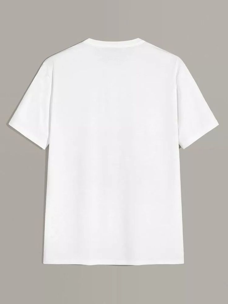 Customizable White Short Sleeve T-shirt