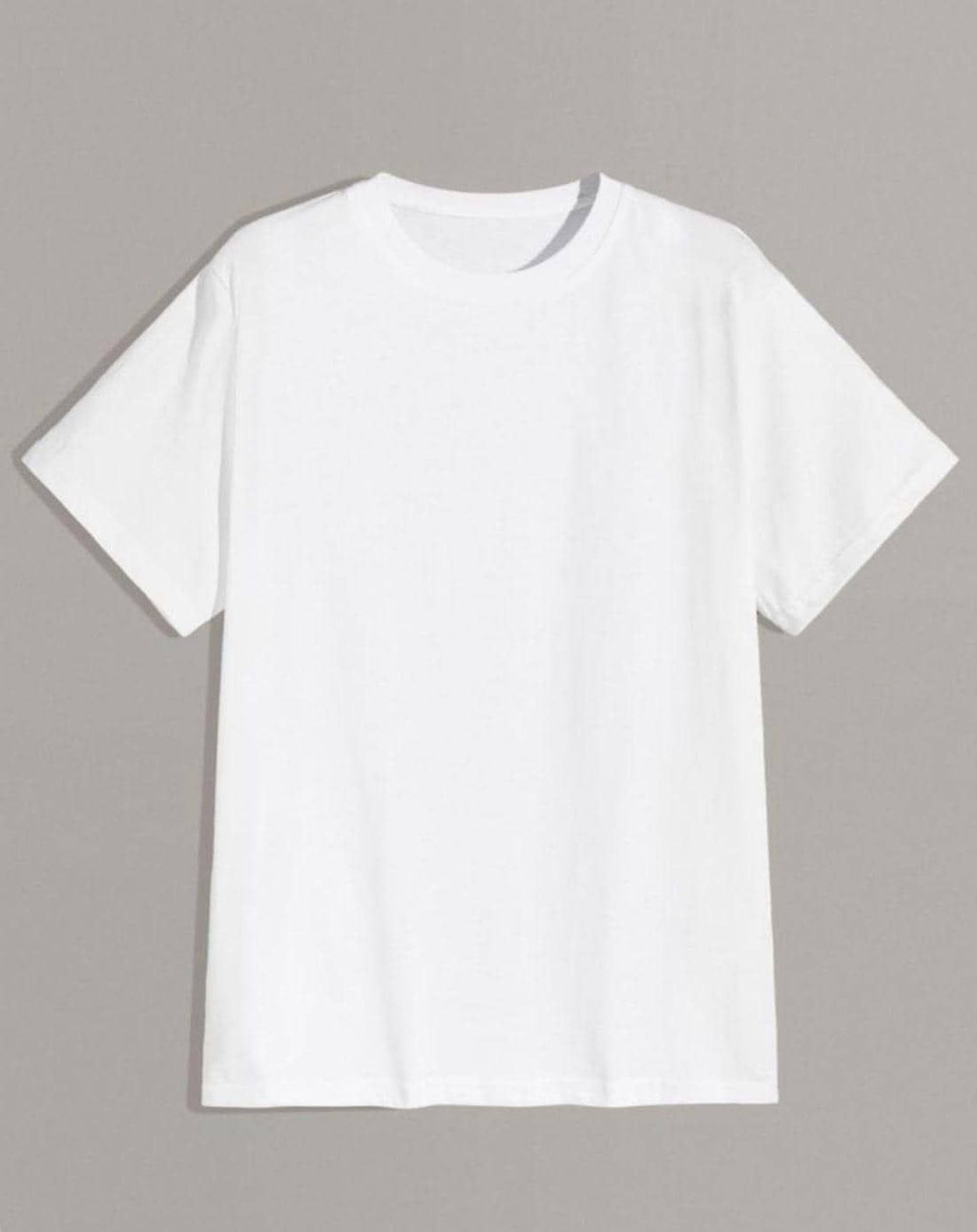 Customizable White Short Sleeve T-shirt